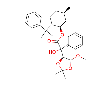 1-O-Methyl-1,2-O-isopropyliden-3-C-phenyl-L-erythro-tetruronsaeure-(1R,3R,4S)-(-)-8-phenylmenthylester