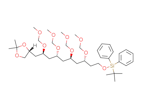 tert-Butyl-[(3R,5S,7R,9S)-10-((R)-2,2-dimethyl-[1,3]dioxolan-4-yl)-3,5,7,9-tetrakis-methoxymethoxy-decyloxy]-diphenyl-silane