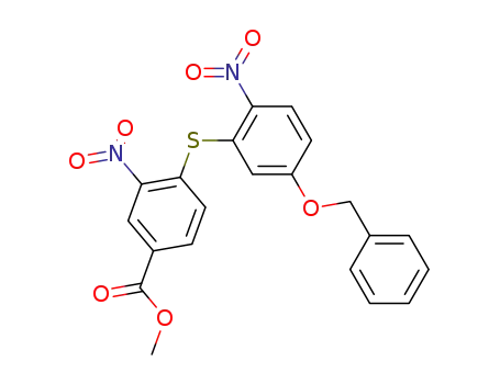2-Nitro-4-methoxycarbonylphenyl 2-nitro-5-benzyloxyphenyl sulfide