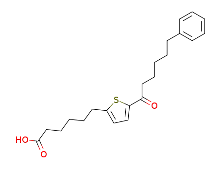 6-[5-(6-Phenylhexanoyl)thiophen-2-yl]hexanoic acid