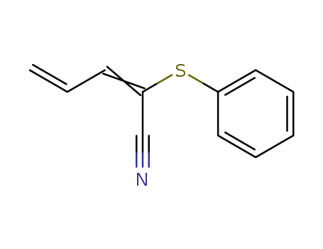 2,4-Pentadienenitrile, 2-(phenylthio)-
