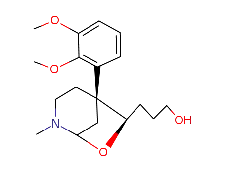 7-Oxa-2-azabicyclo[3.2.1]octane-6-propanol,
5-(2,3-dimethoxyphenyl)-2-methyl-, exo-