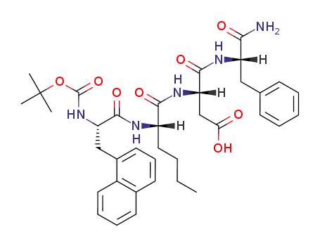 (S)-3-[(S)-2-((S)-2-tert-Butoxycarbonylamino-3-naphthalen-1-yl-propionylamino)-hexanoylamino]-N-((S)-1-carbamoyl-2-phenyl-ethyl)-succinamic acid