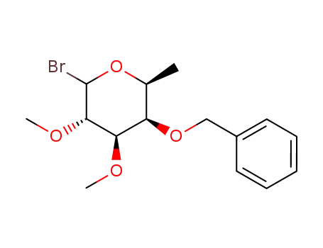 (2S,3R,4R,5S)-3-Benzyloxy-6-bromo-4,5-dimethoxy-2-methyl-tetrahydro-pyran