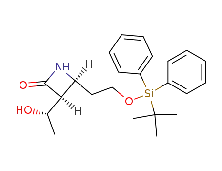 (3S,4S)-4-[2-(tert-Butyl-diphenyl-silanyloxy)-ethyl]-3-((S)-1-hydroxy-ethyl)-azetidin-2-one