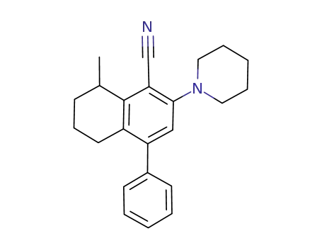 4-phenyl-2-(piperidin-1-yl)-8-methyl-5,6,7,8-tetrahydronaphthalene-1-carbonitrile