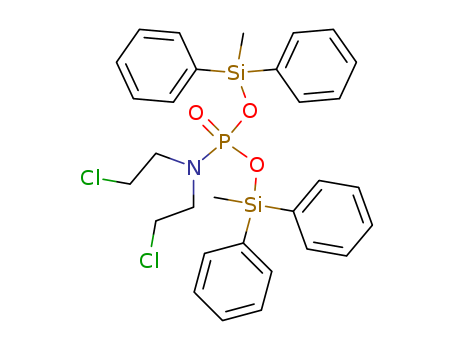 Phosphoramidic acid,bis(2-chloroethyl)-, bis(methyldiphenylsilyl) ester (9CI) cas  82475-52-3