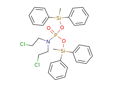Molecular Structure of 82475-52-3 (bis[methyl(diphenyl)silyl] bis(2-chloroethyl)phosphoramidate)