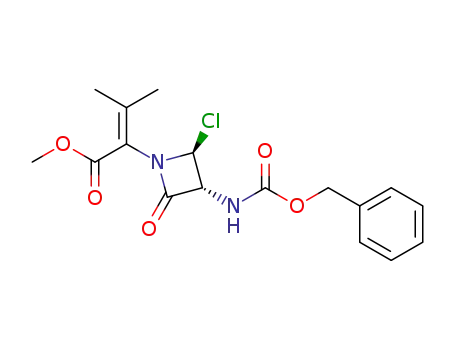 methyl 2-<(2S,3R)-3-benzyloxycarbonylamino-2-chloro-4-oxoazetidin-1-yl>-3-methylbut-2-enoate