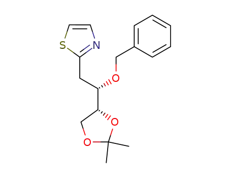 2-[(S)-2-Benzyloxy-2-((R)-2,2-dimethyl-[1,3]dioxolan-4-yl)-ethyl]-thiazole