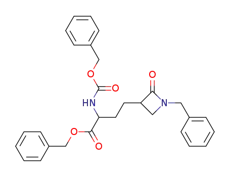 4-(1-Benzyl-2-oxo-azetidin-3-yl)-2-benzyloxycarbonylamino-butyric acid benzyl ester