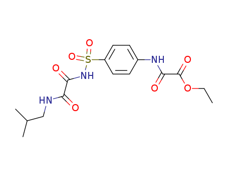 Acetic acid,2-[[4-[[[2-[(2-methylpropyl)amino]-2-oxoacetyl]amino]sulfonyl]phenyl]amino]-2-oxo-,ethyl ester