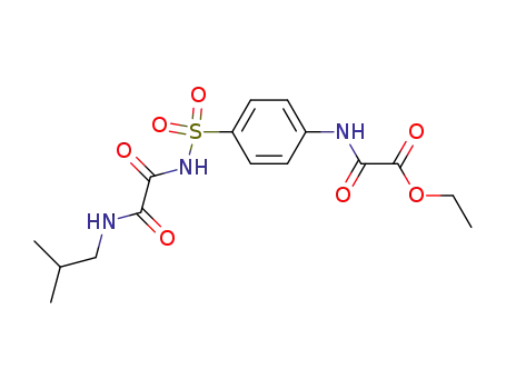 Molecular Structure of 81717-21-7 (ethyl {[4-({[(2-methylpropyl)amino](oxo)acetyl}sulfamoyl)phenyl]amino}(oxo)acetate)