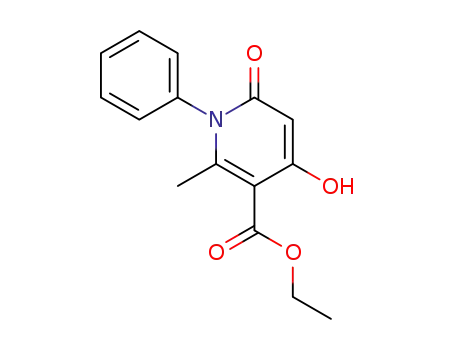 Molecular Structure of 1153-83-9 (1,6-Dihydro-4-hydroxy-2-methyl-6-oxo-1-phenyl-3-pyridinecarboxylic acid ethyl ester)