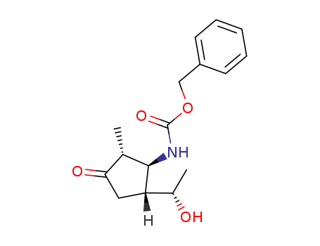(2R,3S,4R)-3-benzyloxycarbonylamino-4<(S)-1-hydroxy-ethyl>-2-methylcyclopentanone
