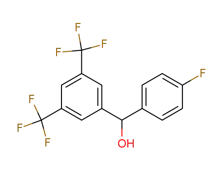 Molecular Structure of 87901-75-5 (Benzenemethanol, a-(4-fluorophenyl)-3,5-bis(trifluoromethyl)-)