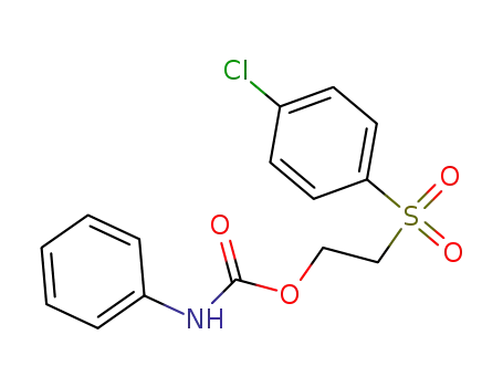 Molecular Structure of 118709-90-3 (Phenyl-carbamic acid 2-(4-chloro-benzenesulfonyl)-ethyl ester)