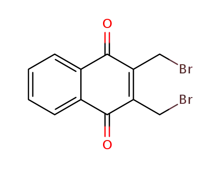 Molecular Structure of 50371-28-3 (1,4-Naphthalenedione, 2,3-bis(bromomethyl)-)