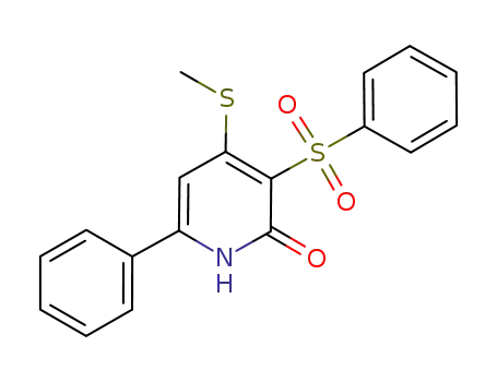Molecular Structure of 1027065-61-7 (4-methylthio-6-phenyl-3-phenylsulfonyl-2H-2-one)