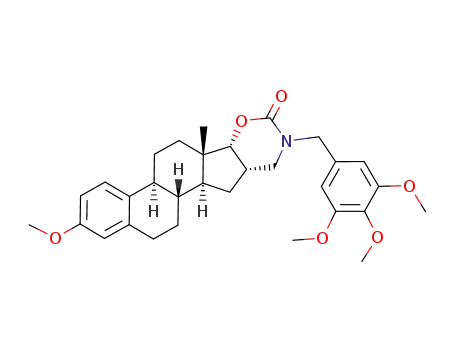Molecular Structure of 115446-74-7 ((4bS,6aS,6bR,10aS,11aS,11bR)-2-Methoxy-6a-methyl-9-(3,4,5-trimethoxy-benzyl)-5,6,6a,6b,9,10,10a,11,11a,11b,12,13-dodecahydro-4bH-7-oxa-9-aza-indeno[2,1-a]phenanthren-8-one)