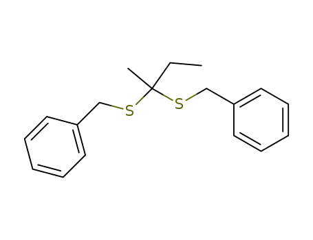 Benzene, 1,1'-[(1-methylpropylidene)bis(thiomethylene)]bis-
