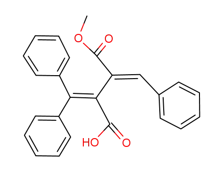 2-Benzhydrylidene-3-[1-phenyl-meth-(E)-ylidene]-succinic acid 4-methyl ester