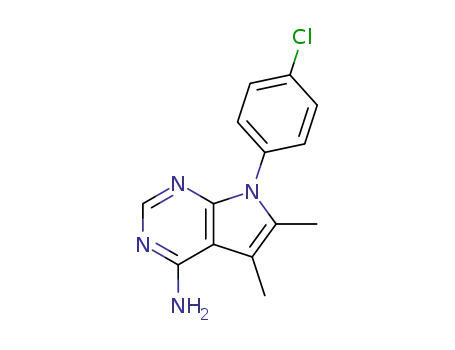 7-(4-chlorophenyl)-5,6-dimethyl-7H-pyrrolo[2,3-d]pyrimidin-4-amine