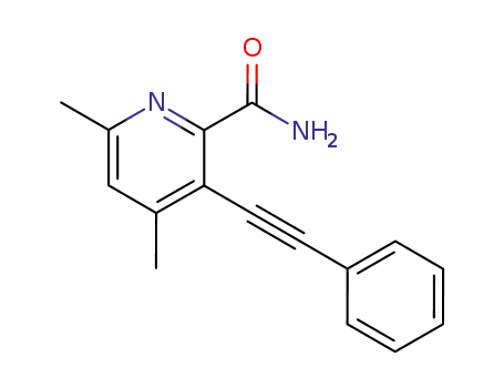 4,6-dimethyl-3-phenylethynyl-2-pyridinecarboxamide