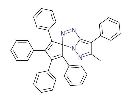 Spiro[2,4-cyclopentadiene-1,3'-[3H]pyrazolo[5,1-c][1,2,4]triazole],
6'-methyl-2,3,4,5,7'-pentaphenyl-