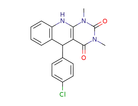 5-(4-Chloro-phenyl)-1,3-dimethyl-5,10-dihydro-1H-pyrimido[4,5-b]quinoline-2,4-dione