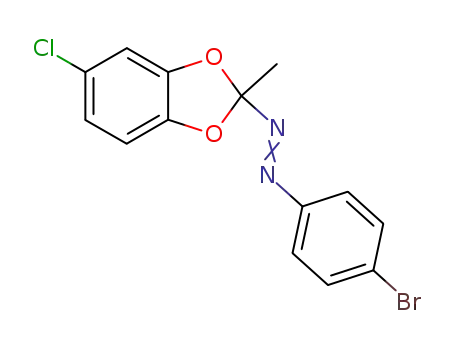 (4-Bromo-phenyl)-(5-chloro-2-methyl-benzo[1,3]dioxol-2-yl)-diazene