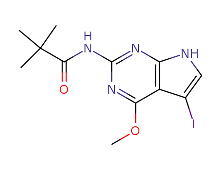 2-pivaloylamino-4-methoxy-5-iodopyrrolo<2,3-d>pyrimidine