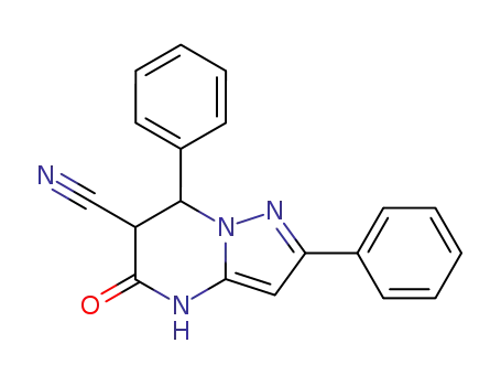 5-Oxo-2,7-diphenyl-4,5,6,7-tetrahydro-pyrazolo[1,5-a]pyrimidine-6-carbonitrile