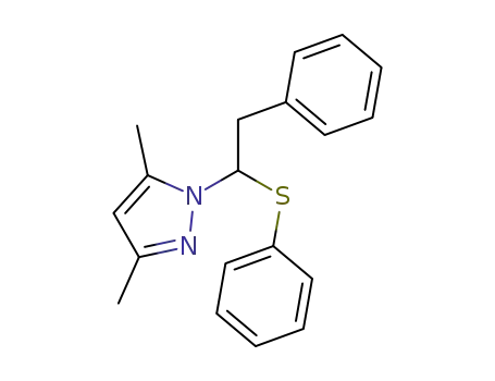 1-(3,5-dimethyl-1H-pyrazol-1-yl)-2-phenyl-1-(phenylthio)ethane