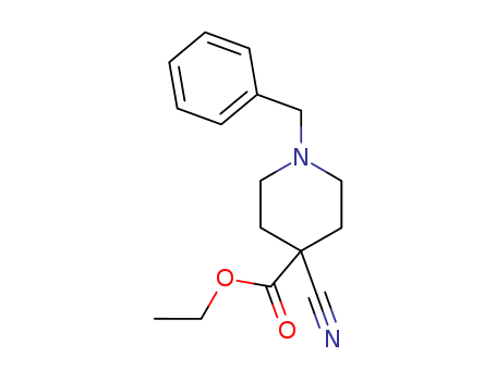 ethyl 1-benzyl-4-cyanopiperidine-4-carboxylate