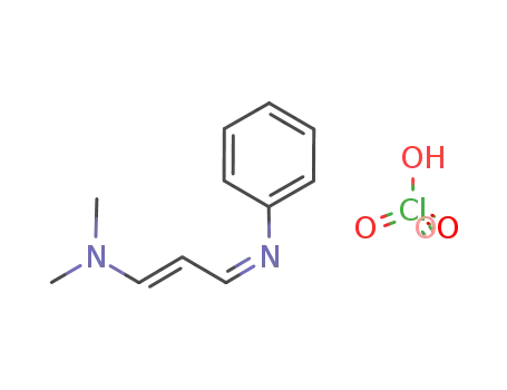 Molecular Structure of 67250-03-7 (Benzenamine, N-[3-(dimethylamino)-2-propenylidene]-,monoperchlorate)