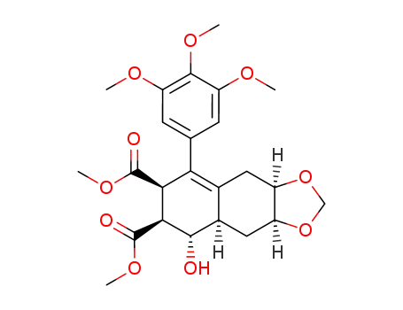 dimethyl 4-(3,4-trans)-hydroxy-6,7-(methylenedioxy)-1-(3',4',5'-trimethoxyphenyl)-2,3,4,4a,5,6,7,8-octahydro-2-naphthalene-2,3-cis-dicarboxylate