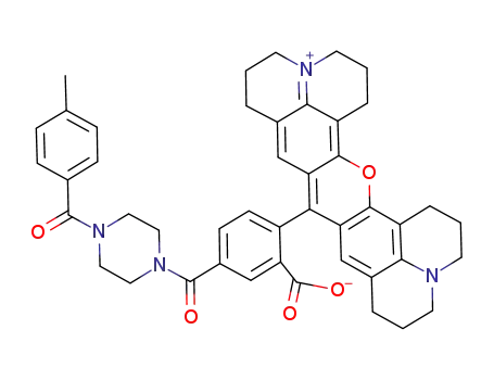 1-(5-carboxy-X-rhodaminyl)-4-(4-methylbenzoyl)piperazine