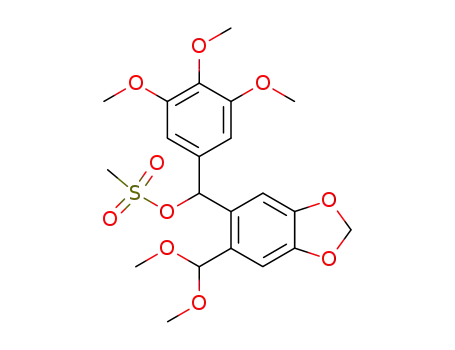 Methanesulfonic acid (6-dimethoxymethyl-benzo[1,3]dioxol-5-yl)-(3,4,5-trimethoxy-phenyl)-methyl ester