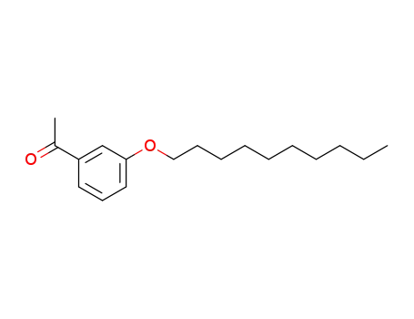 Molecular Structure of 37065-54-6 (Ethanone, 1-[3-(decyloxy)phenyl]-)