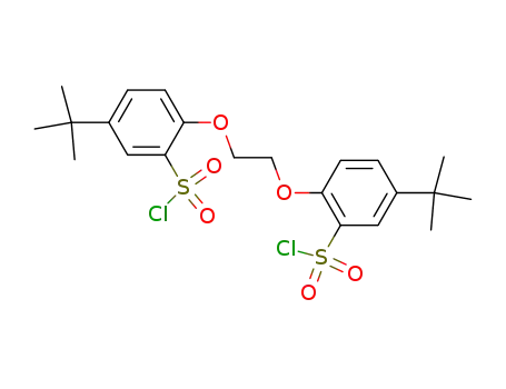 Molecular Structure of 113487-24-4 (1,2-Bis(4-t-butyl-2-chlorosulfonylphenoxy)ethane)