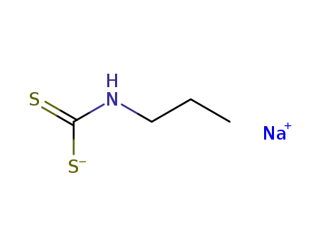 Molecular Structure of 20562-43-0 (Carbamodithioic acid, propyl-, monosodium salt)