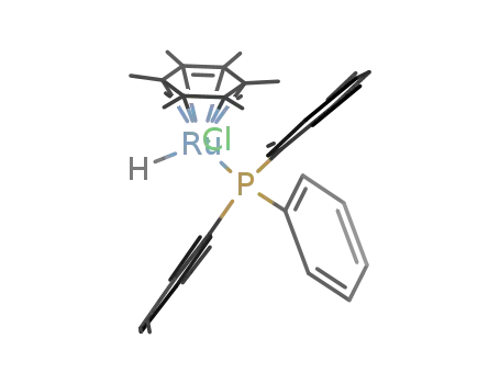 RuHClC<sub>6</sub>(CH<sub>3</sub>)6P(C<sub>6</sub>H<sub>5</sub>)3