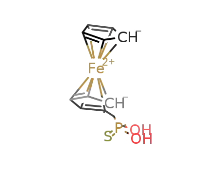 Molecular Structure of 180794-53-0 ((ferrocenyl)CH<sub>2</sub>P(S)(CH<sub>2</sub>OH)2)