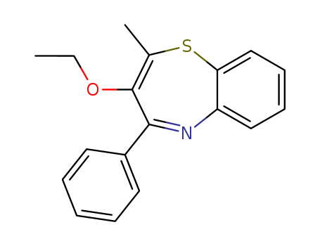 1,5-Benzothiazepine,3-ethoxy-2-methyl-4-phenyl-