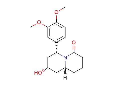 (6R*,8S*,9aR*)-6-(3,4-Dimethoxyphenyl)-8-hydroxy-4-quinolizidinone