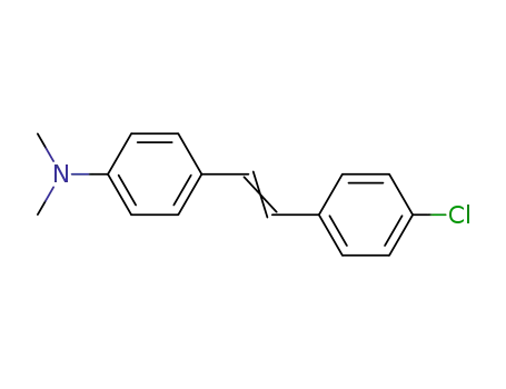 Molecular Structure of 7378-50-9 (4-[2-(4-Chlorophenyl)ethenyl]-N,N-dimethylaniline)