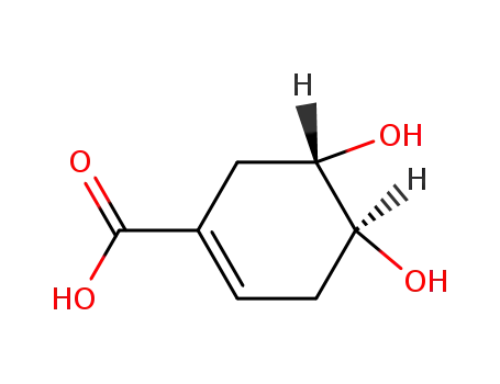 (+/-)-(4R*,5R*)-4,5-dihydroxycyclohex-1-enecarboxylic acid