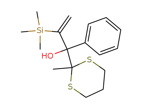 1-Hydroxy-1-(2-methyl-1,3-dithian-2-yl)-1-phenyl-2-(trimethylsilyl)-2-propene