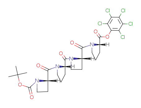 Molecular Structure of 133343-29-0 (Boc-L-Aze-L-Pro-L-Aze-L-Pro-Opcp)